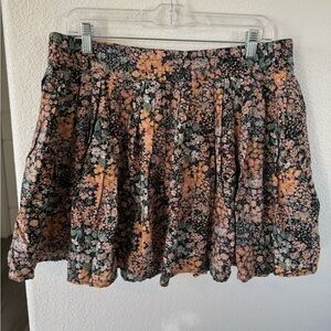 BNWT American Eagle ditzy floral mini skirt size XL